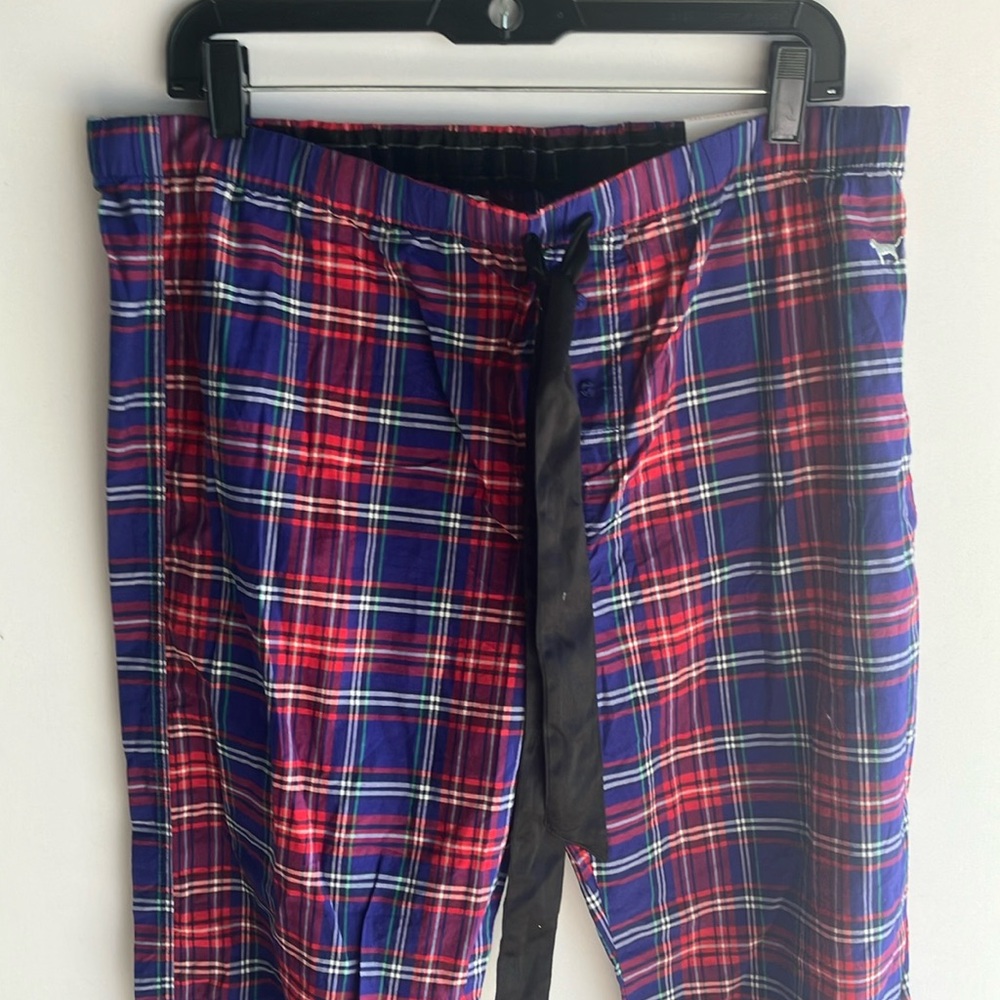 VICTORIA'S SECRET Plaid Women’s Pajama Pants - Blue and Red - Picture 2 of 9